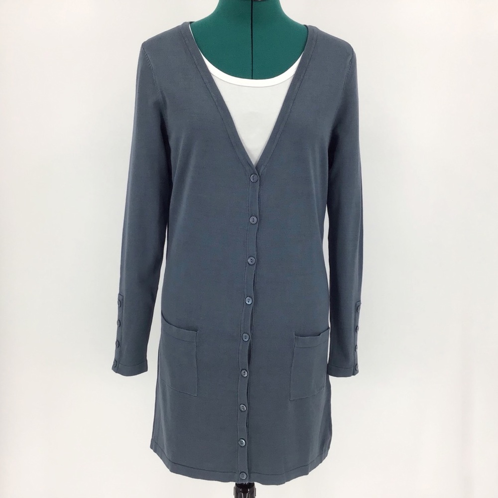 Yest Yaella Thigh Length Cardigan with Pockets, 6